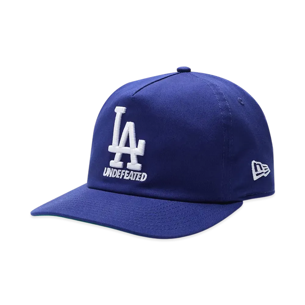 UNDEFEATED x New Era x Los Angeles Dodgers Stacked Logo Snapback "Royal"