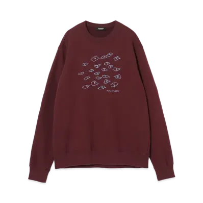 UNDERCOVER Cotton Sweatshirt Pullover "Bordeaux"