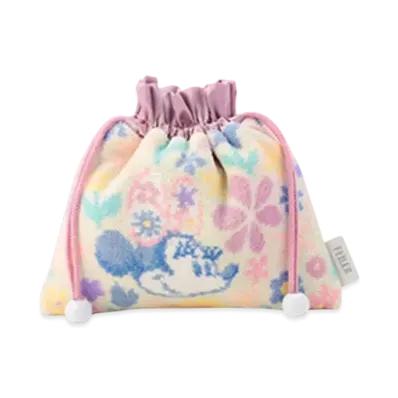 FEILER Disney Design In My Ribbon Drawstring Purse "Pale Green"