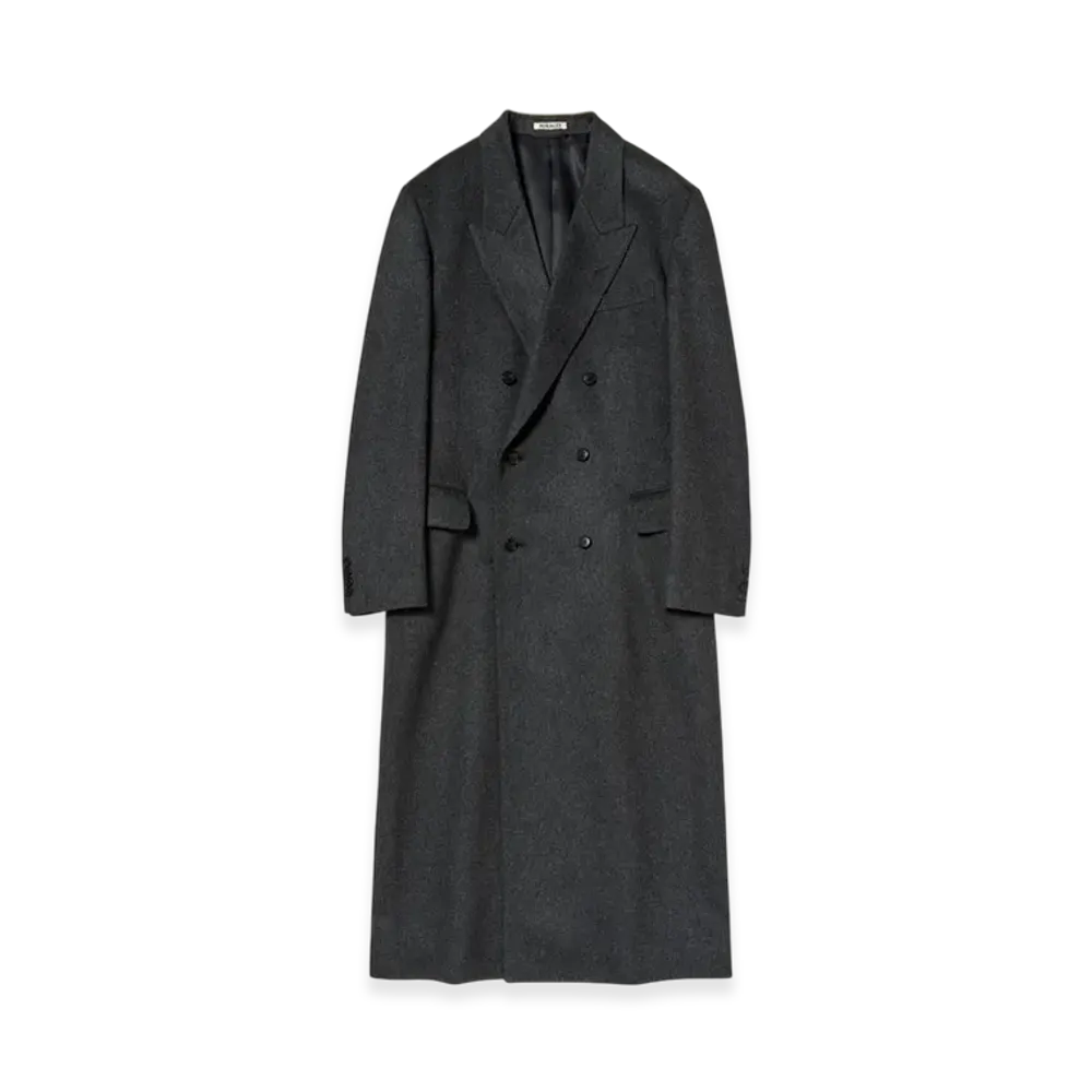 AURALEE Women's Cashmere Moleskin Coat "Top Charcoal"
