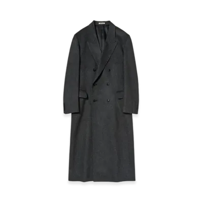 AURALEE Women's Cashmere Moleskin Coat "Top Charcoal"