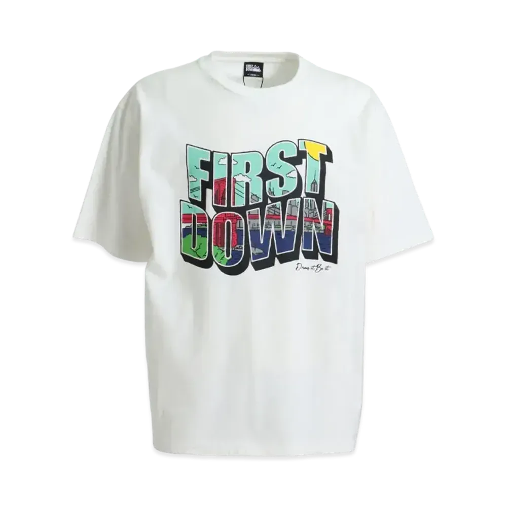 FIRST DOWN ART S/S T "Off White"