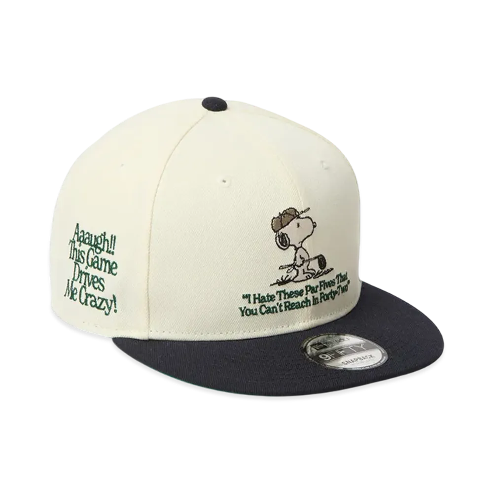 NEW ERA x PEANUTS 9FIFTY Golf "Chrome White/Navy"