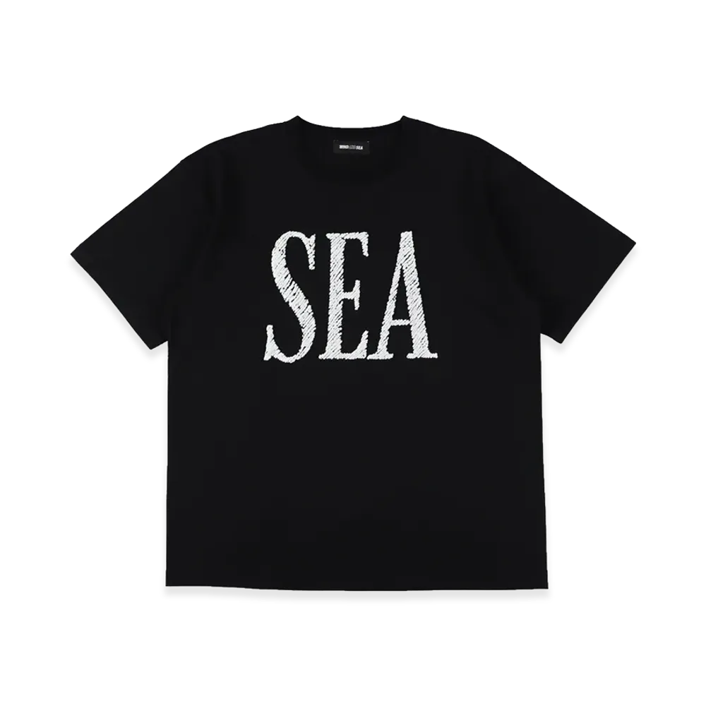 WIND AND SEA Puffy Logo S/S Tee "Black"