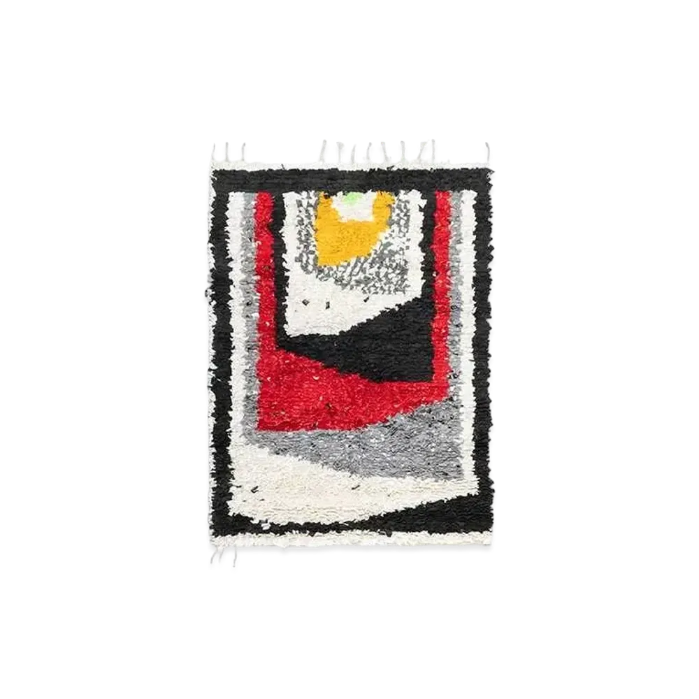 Stussy Upcycled Boucherouite Rug 122cm x 183cm "Black"