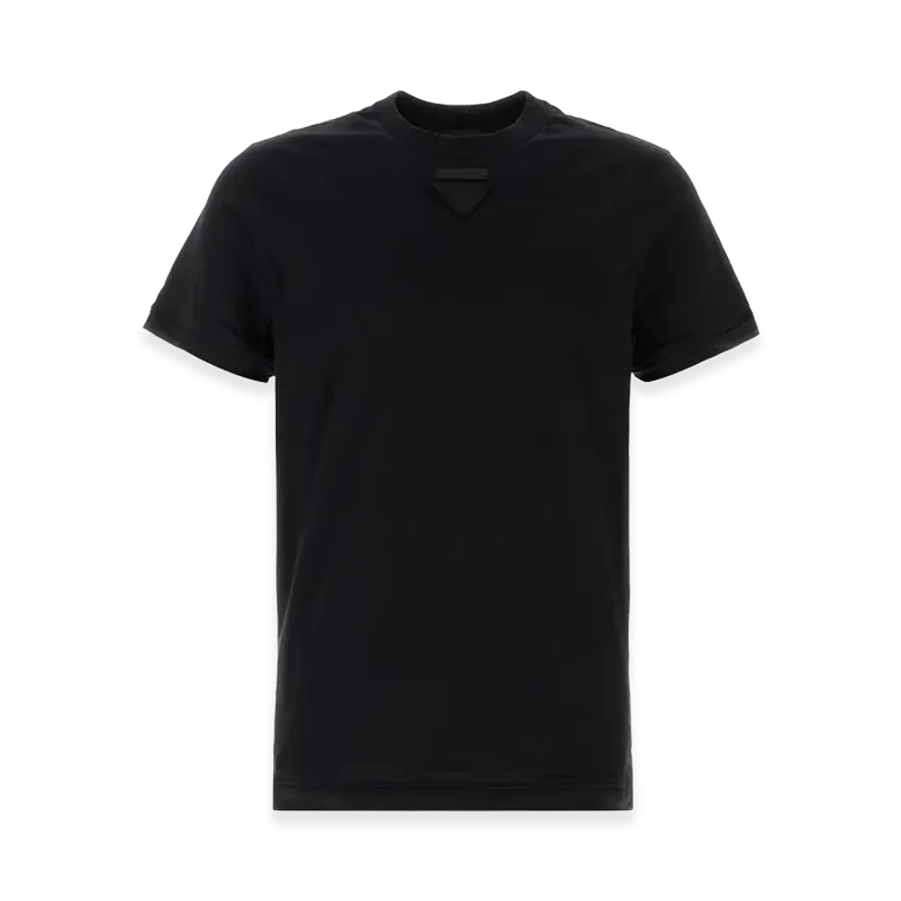 PRADA Cotton T-Shirt "Black"