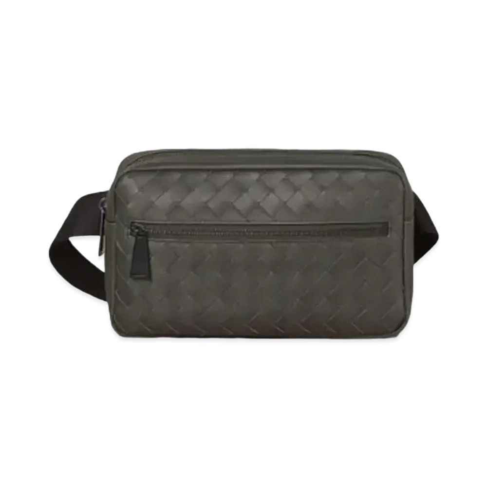 Bottega Veneta Intrecciato Belt Bag "Light Graphite"