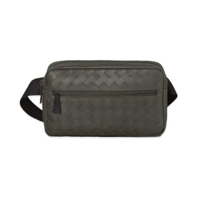 Bottega Veneta Intrecciato Belt Bag "Light Graphite"