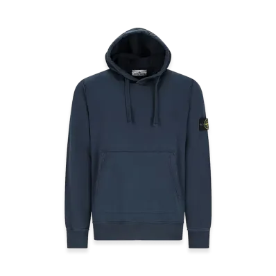 Stone Island Hoodie In Cotton With Patch Logo "Blue"