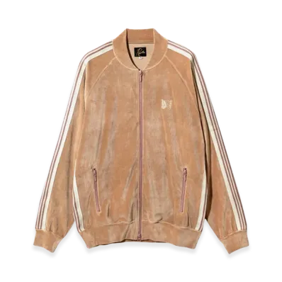 NEEDLES R.C. Track Jacket Velour "Old Rose"