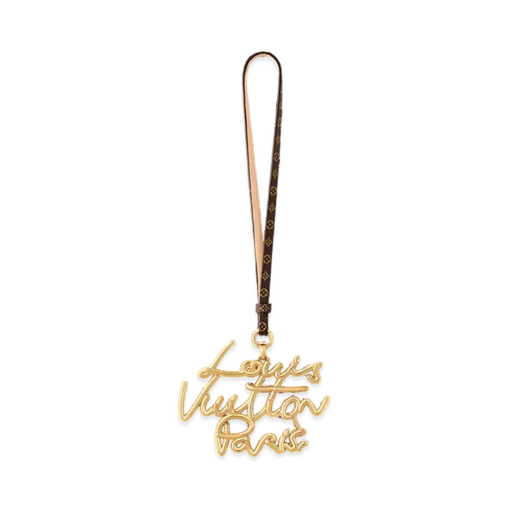 Louis Vuitton LV Lettering Bag Charm "Dore"
