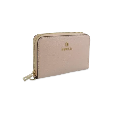 FURLA Camelia S Zip Around Wallet "White"