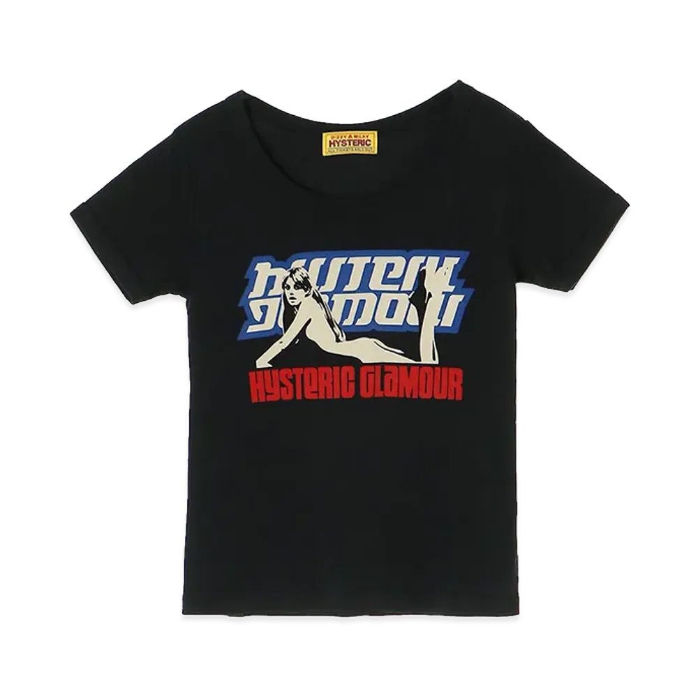 HYSTERIC GLAMOUR Women's Hysteric Box Baby Tee "Black"