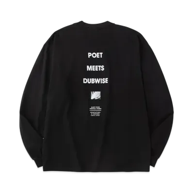 POET MEETS DUBWISE PMD Loose Fit Logo L/S T-Shirt "Black"