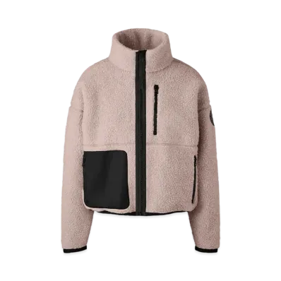 CANADA GOOSE Simcoe Zip Up Sweater Kind High Pile Fleece "LucentRose"