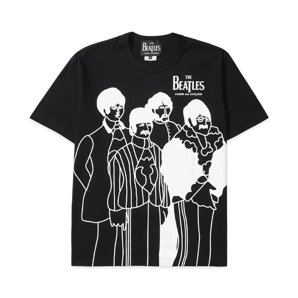 COMME des GARCONS x The Beatles Printed T-Shirt "Black"