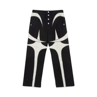 THUG CLUB TC Leather Denim Pants 2 "Black"