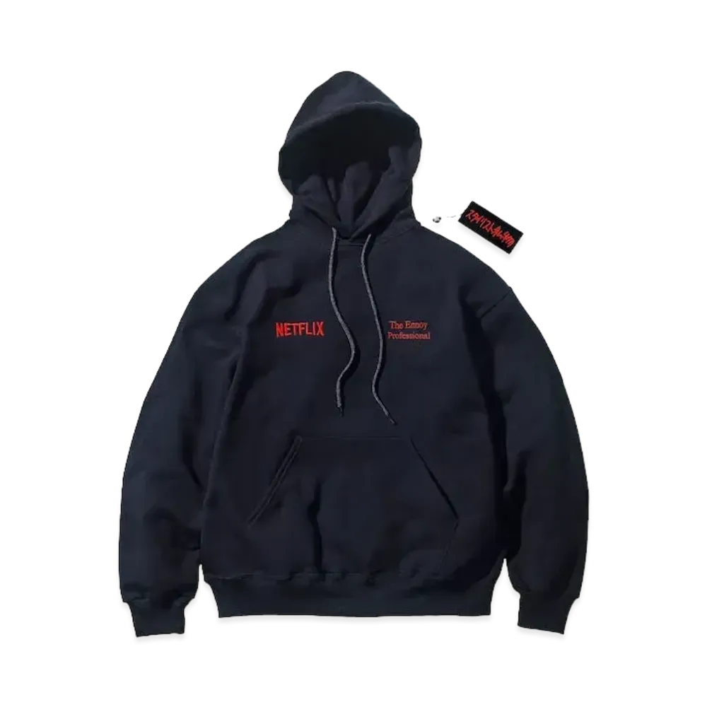 ENNOY Stylistshibutsu x Netflix 23AW Hoodie "Black/Netflix Red"