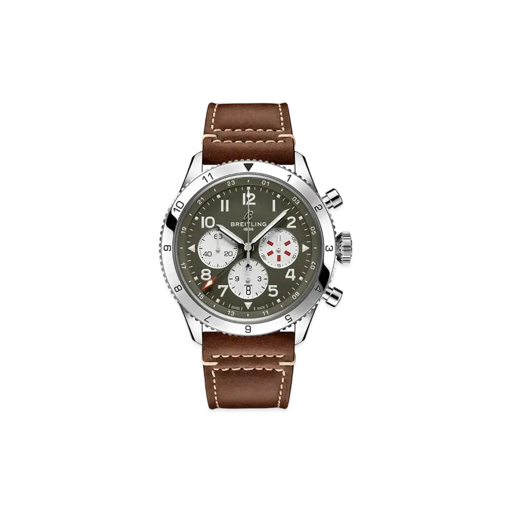 BREITLING SUPER AVI B04 CHRONOGRAPH GMT 46 CURTISS WARHAWK "Green"