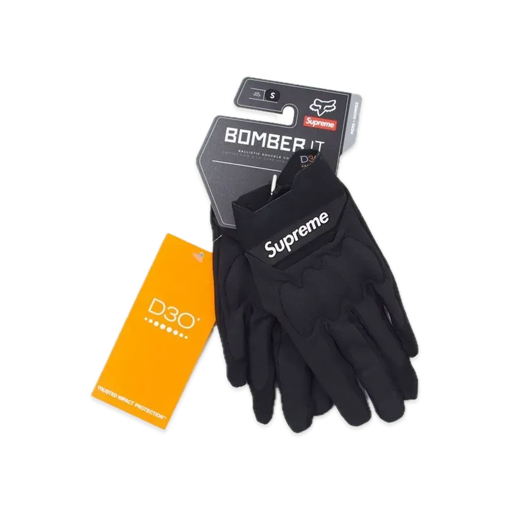 Supreme x Fox Racing Bomber LT Gloves "Black"