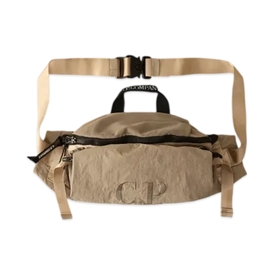 C.P. Company Plain Paper Touch Waistbag "Vintage Khaki Beige"