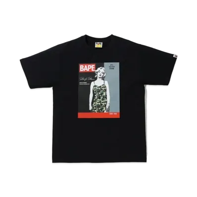 A BATHING APE / Marilyn Monroe Magazine Tee "Black"