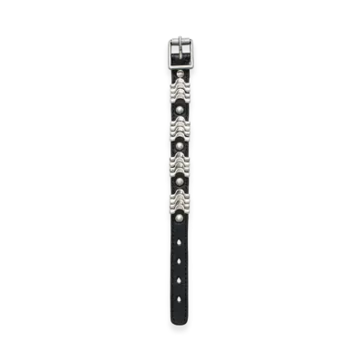 OUR LEGACY Wave Bracelet "Black Chromexcel Leather"