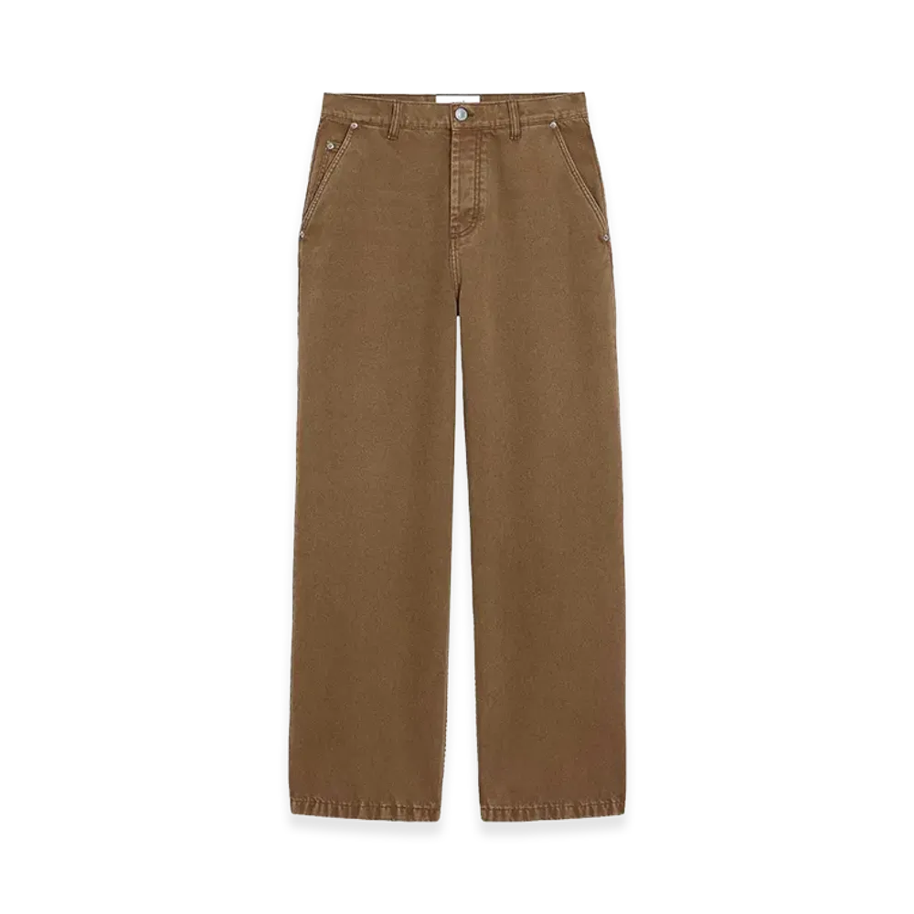 AMI PARIS Women's Denim Trousers "Beige"