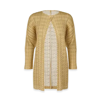 PLEATS PLEASE ISSEY MIYAKE Flicker "Beige/White"