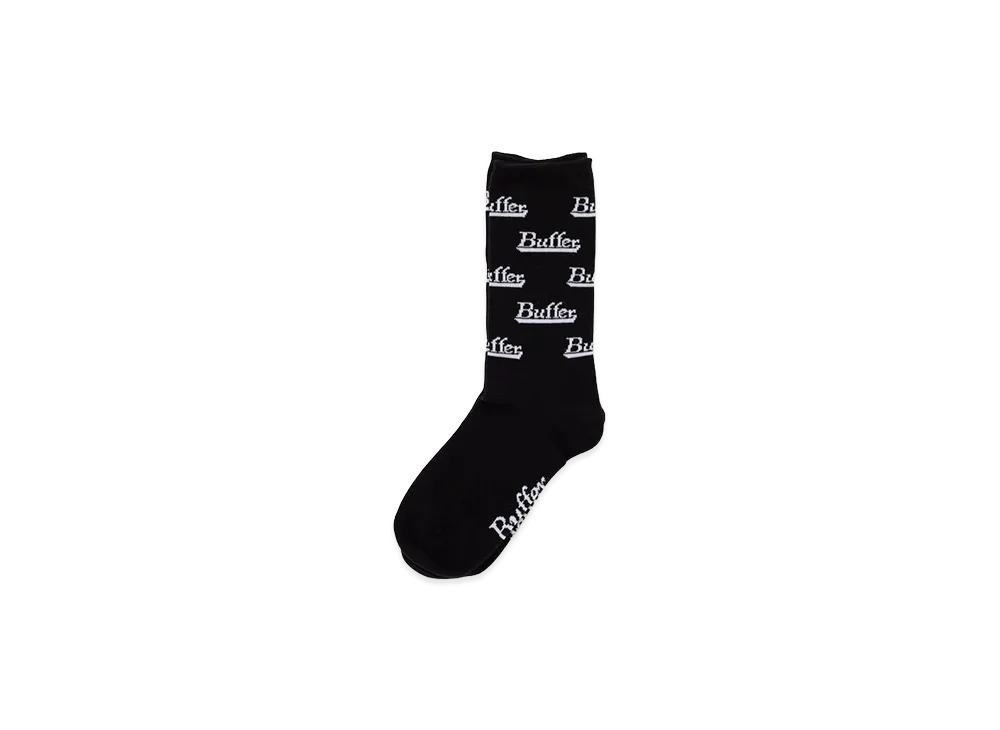 Buffer Jacquard Socks Buffer Pattern "Black"