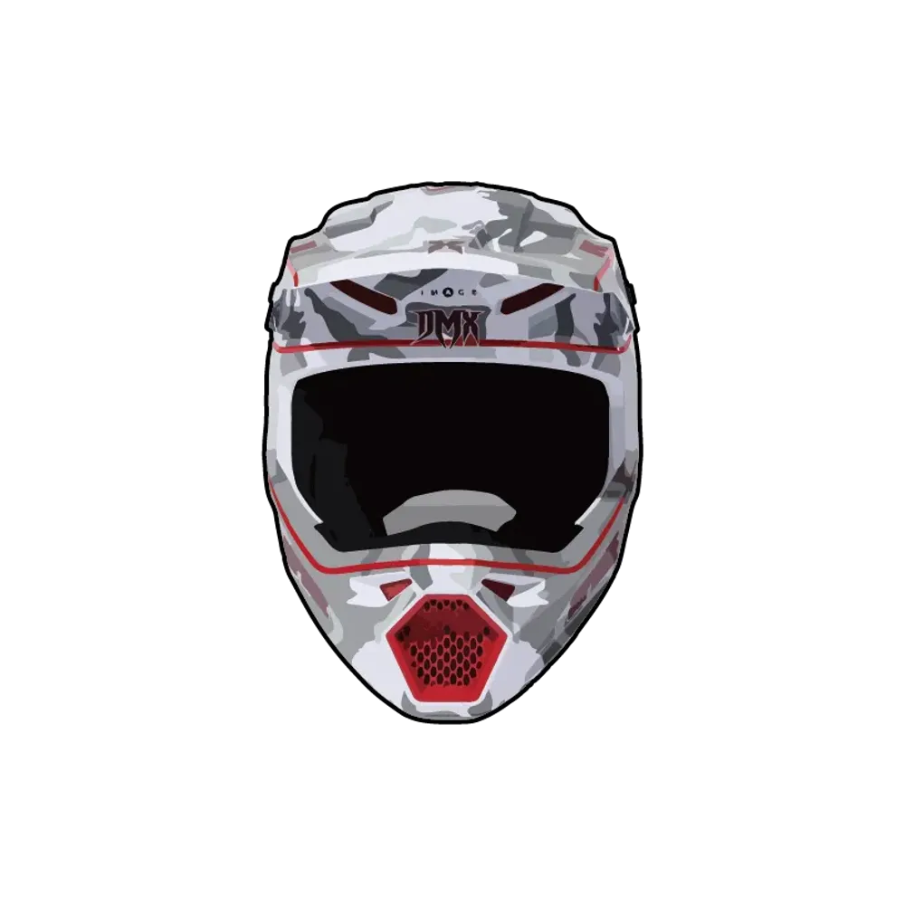 Supreme x Fox Racing DMX V1 Helmet "Snow Camo"