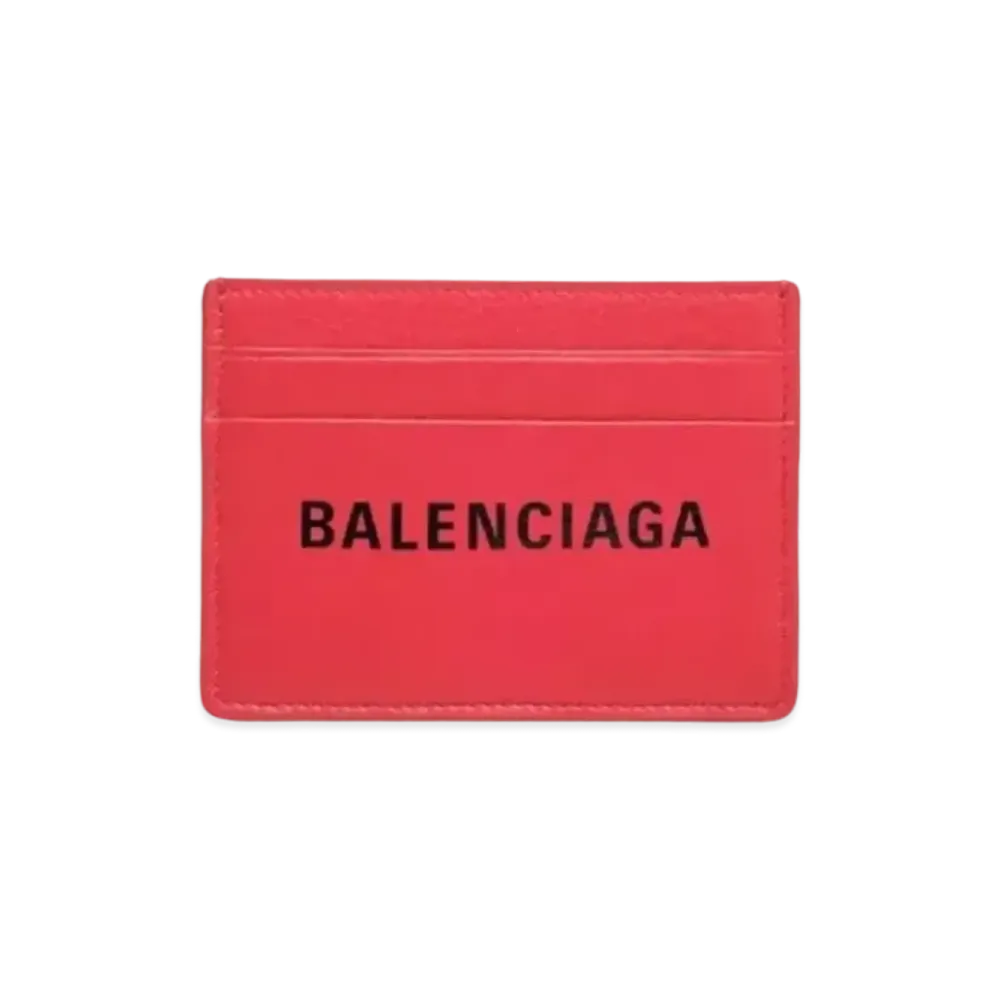 BALENCIAGA Everyday Crimson Daily Style Multi-Card Slot Card Holder "Red"