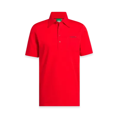adidas Originals Golf Chest Pocket Short-Sleeve Shirt "Better Scarlet"