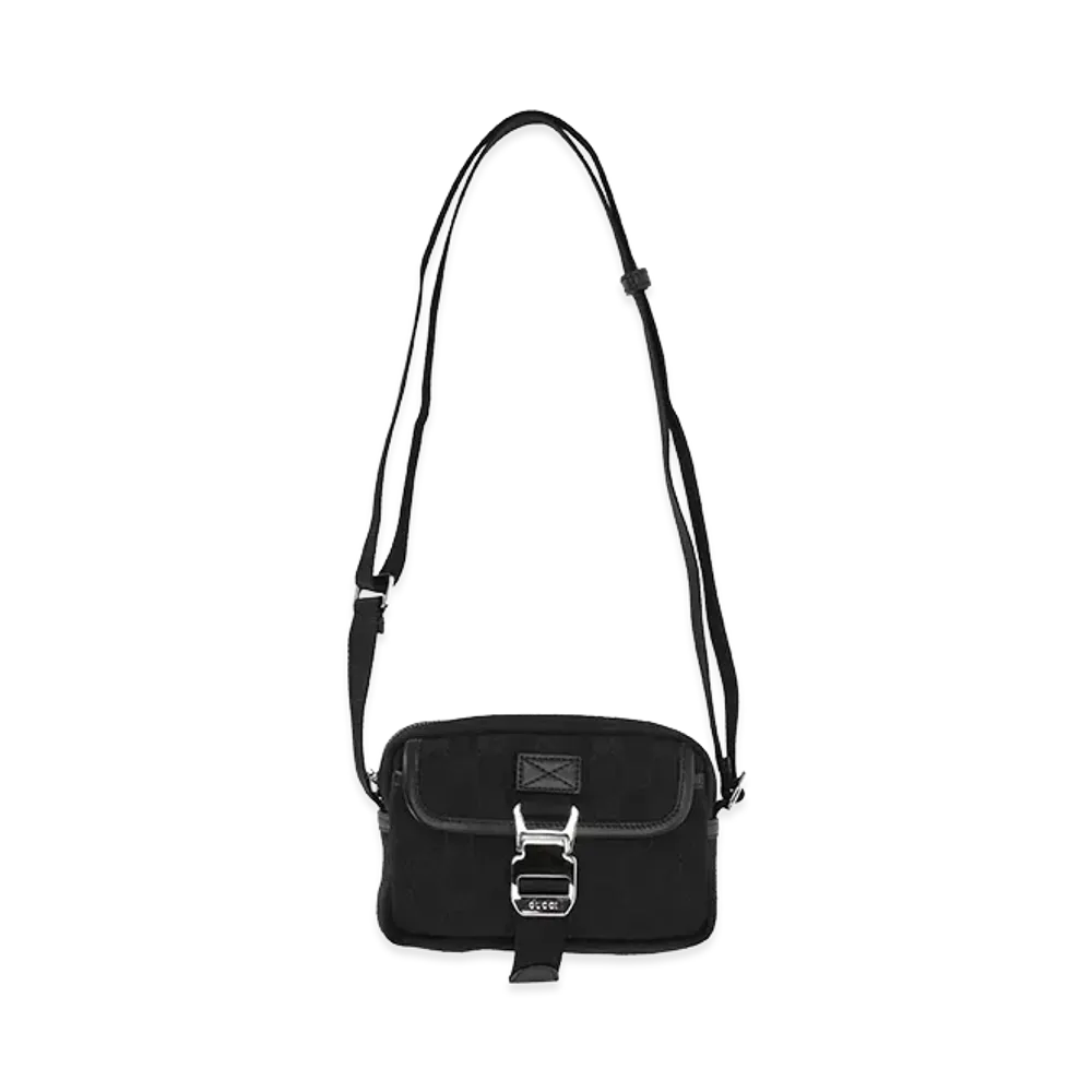 GUCCI Canvas Mini Crossbody Bag "Black"