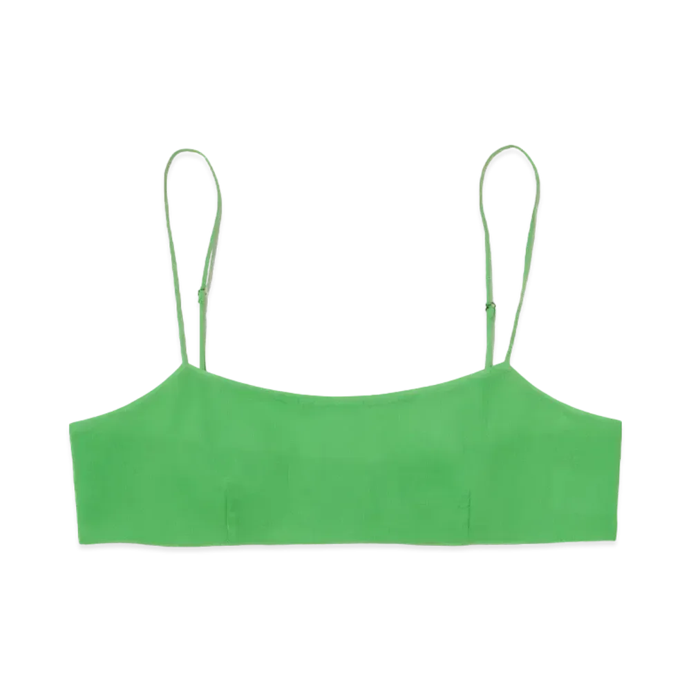 AURALEE Hard Twist Finx Organdy Camisole "Green"