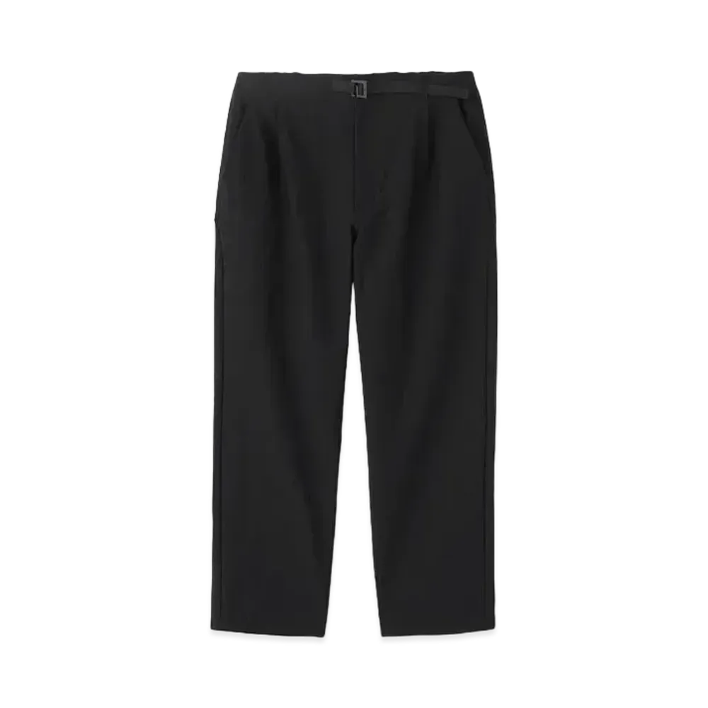 Goldwin One Tuck Tapered Ankle Pants (Unisex) "Black"