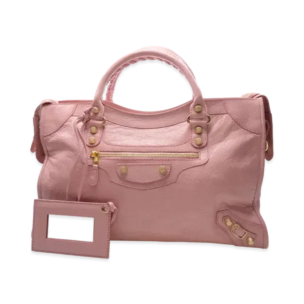 BALENCIAGA Handbag Lambskin "Pink"