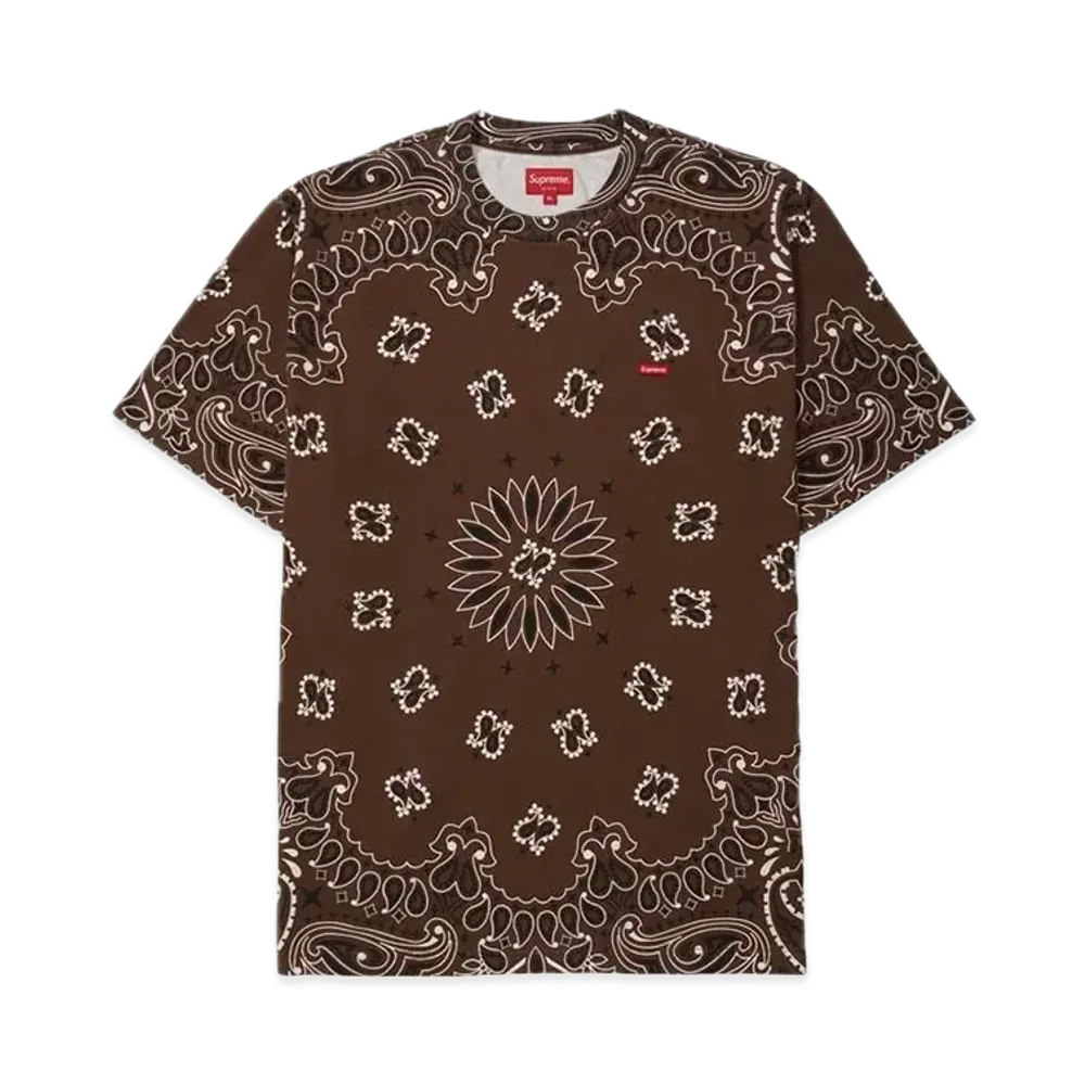 Supreme Small Box Tee "Bandana Brown"(21SS)