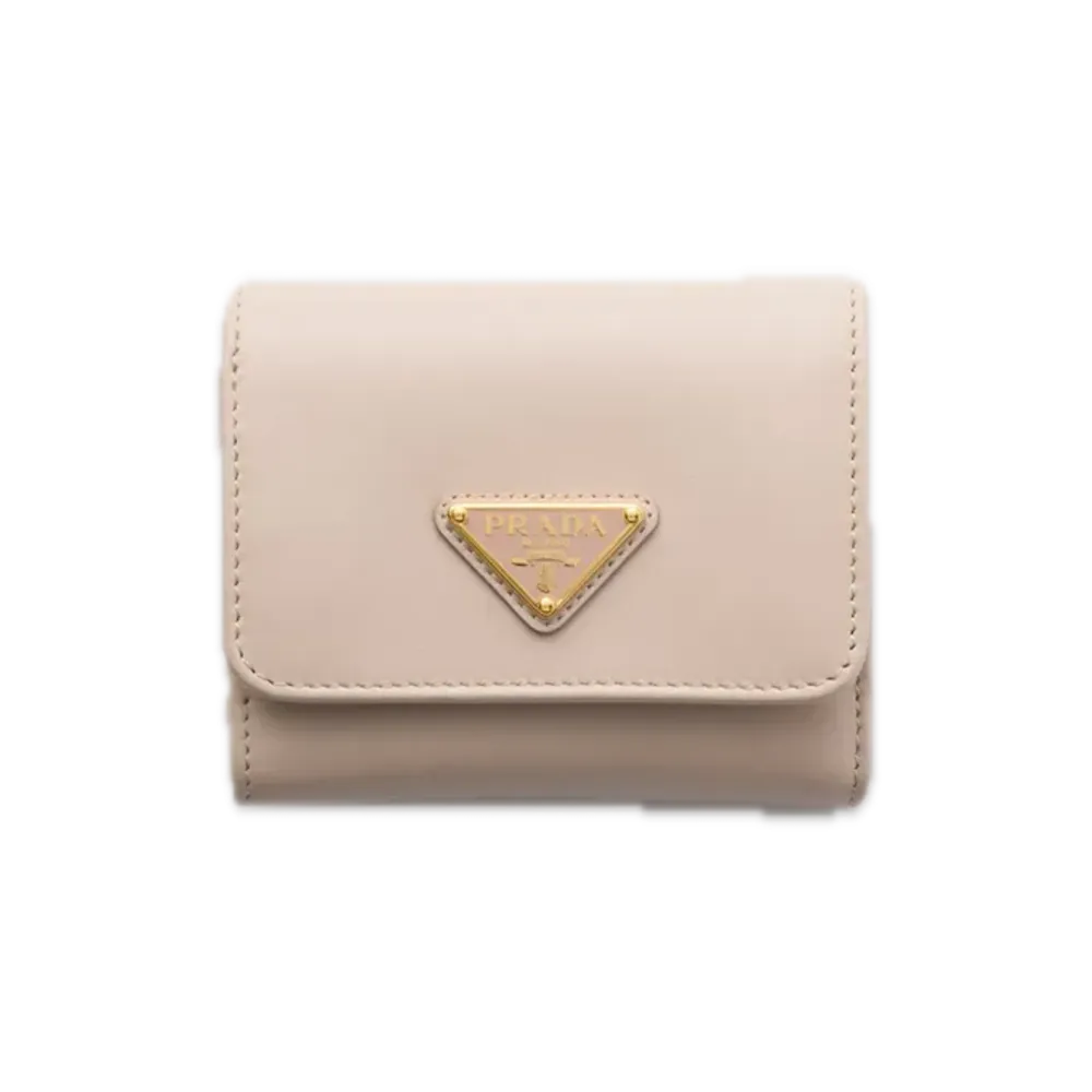 PRADA City Calf Tab Wallet "Water Lily"