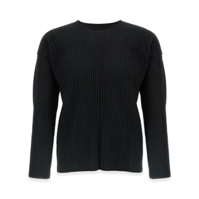 HOMME PLISSE ISSEY MIYAKE Basics Long Sleeve T-Shirt "Black"