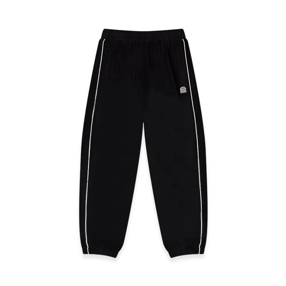 BlackEyePatch OG Label Piped Velour Track Pants "Black"