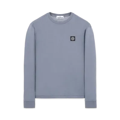 Stone Island 22713 60/2 COTTON JERSEY_SLIM FIT "Pastel Blue"