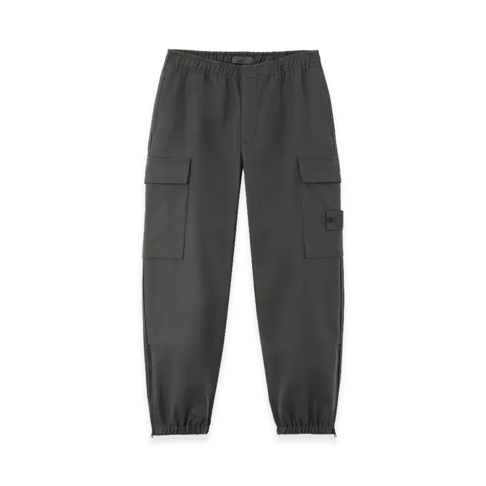 Stone Island 3100021 Wool Nylon Flannel Ghost Relaxed Fit Cargo Pants "Dark Gray"