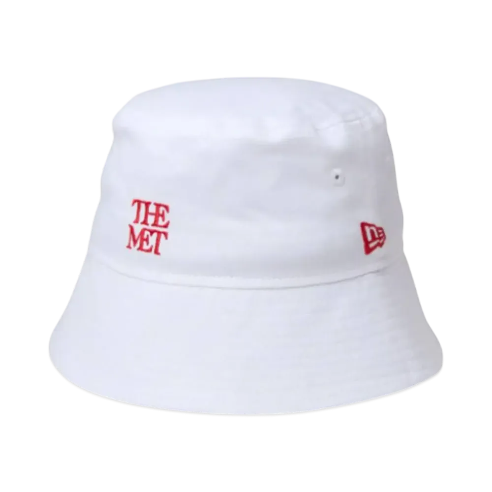 NEW ERA x The Met Bucket 01 Sailor Brim Mini Logo "White"