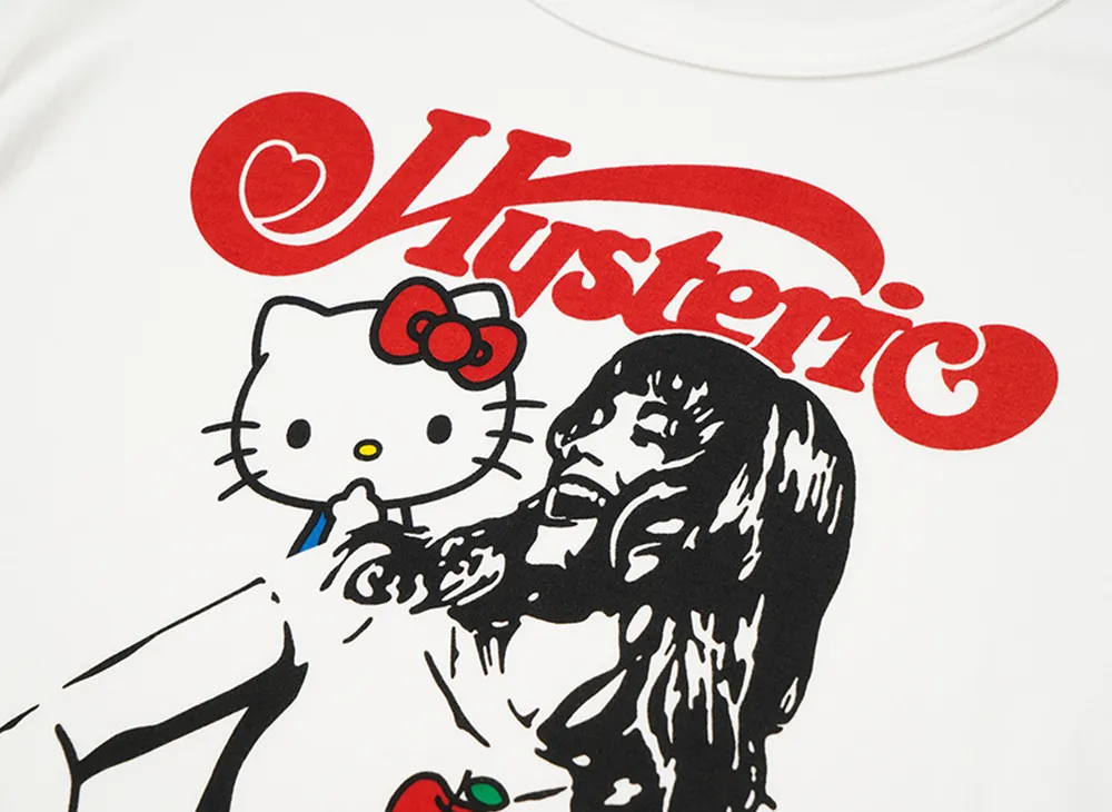 HYSTERIC GLAMOUR x Sanrio characters Kitty On Woman T-Shirt 