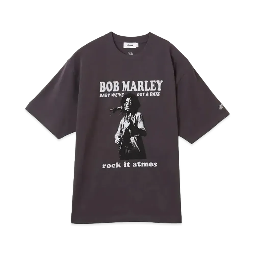 BOB MARLEY x atmos Baby we've got a date T-shirt "Charcoal"