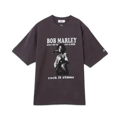 BOB MARLEY x atmos Baby we've got a date T-shirt "Charcoal"