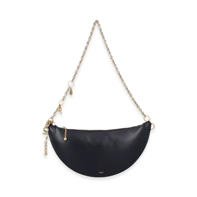 Chloe Women's Nappa Leather Icons Shoulder Bag "Black"