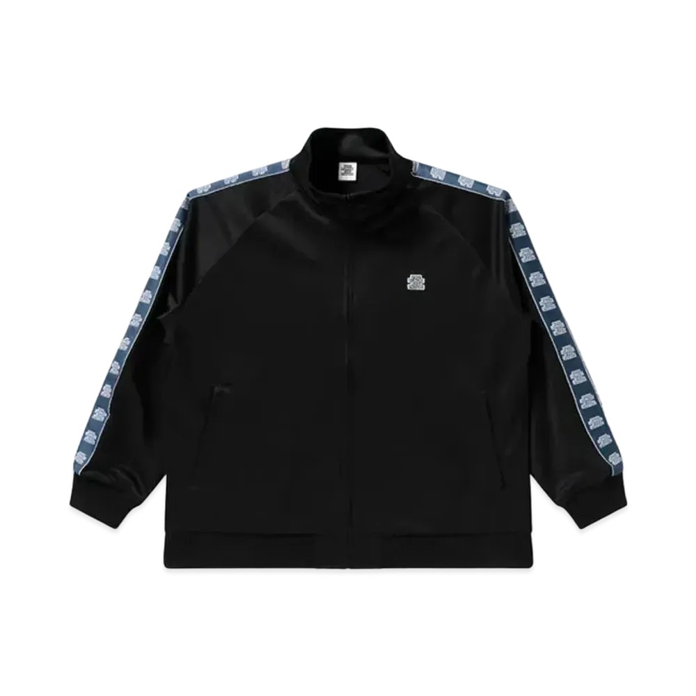 Black Eye Patch Tie Dye Sweat Tee OG Label Taped Track Jacket "Black"