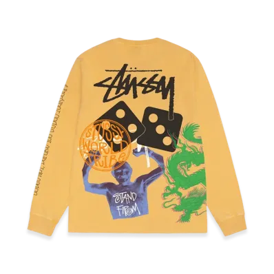 Stussy Strike Pigment Dyed LS Tee "Honey"